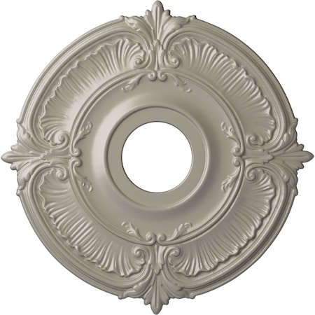 Attica Ceiling Medallion (Fits Canopies up to 5"), Hand-Painted Pearl White, 18"OD x 4"ID x 5/8"P